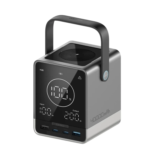 Powerbank Cuktech P01CT 40000mAh 300W bezprzewodowy czarny