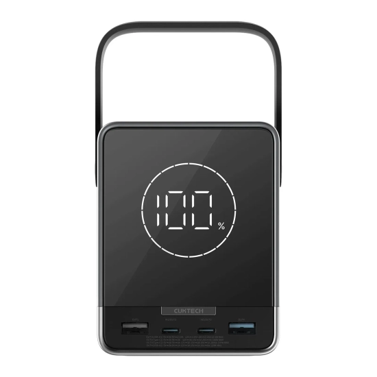 Powerbank Cuktech P01CT 40000mAh 300W bezprzewodowy czarny