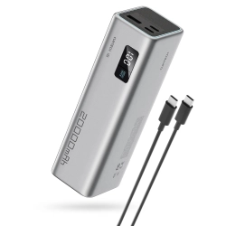 CUKTECH Powerbank 20000mAh USB-C USB-A 100W - szary