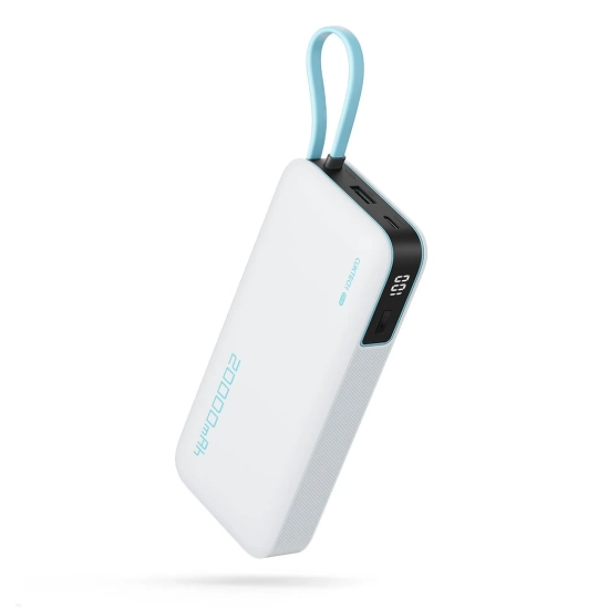 CUKTECH Powerbank 20000mAh USB-A USB-C z wbudowanym kablem USB-C 55W