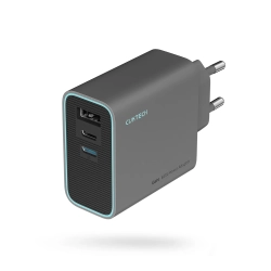 CUKTECH Ładowarka sieciowa USB-C USB-A GaN 65W - szara