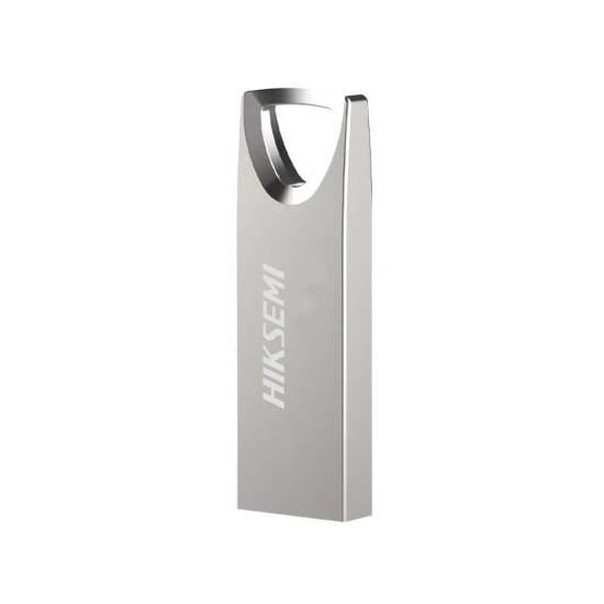 Szary metalowy pendrive HIKSEMI Classic M200 8 GB z kompaktową obudową i złączem USB-A.