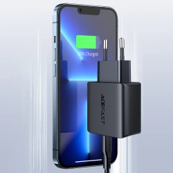 ACEFAST Szybka ładowarka sieciowa USB-C 20W Power Delivery czarny