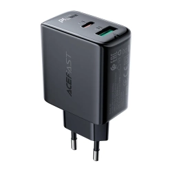 ACEFAST Ładowarka sieciowa USB-C USB 32W PPS PD QC 3.0 AFC FCP czarny