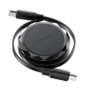 ACEFAST Kabel przewód USB-C - USB-C zwijany z organizerem 60W - czarny