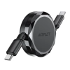 ACEFAST Kabel przewód USB-C - USB-C zwijany z organizerem 60W - czarny