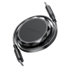 ACEFAST Kabel przewód USB-C - USB-C zwijany z organizerem 60W - czarny