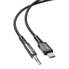 ACEFAST Kabel przewód audio AUX USB-C - 3.5mm mini jack 1.2m czarny