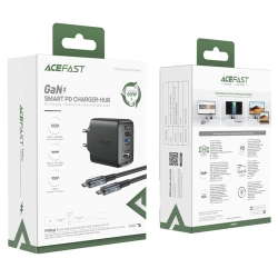 ACEFAST 2w1 Ładowarka sieciowa z kablem USB-C + przejściówka adapter USB-C