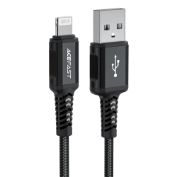 ACEFAST Kabel przewód MFI do iPhone USB - Lightning 2.4A 1.8m czarny