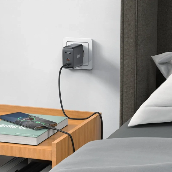 ACEFAST Ładowarka sieciowa A29 GaN dwa porty USB-C PD 50W czarny