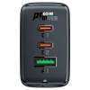ACEFAST Szybka ładowarka sieciowa GaN 2x USB-C USB-A PPS PD QC4+ 65W biała