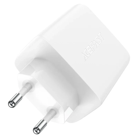 ACEFAST Szybka ładowarka sieciowa GaN 2x USB-C USB-A PPS PD QC4+ 65W biała