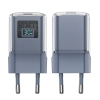 ACEFAST Ładowarka sieciowa z wyświetlaczem PD 30W GaN3 USB-C szara