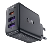 ACEFAST Ładowarka sieciowa PD 35W GaN z 3 portami 2x USB-A + USB-C czarna