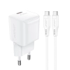ACEFAST Mini Ładowarka sieciowa PD 30W GaN + kabel USB-C biała