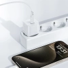 ACEFAST Mini Ładowarka sieciowa PD 30W GaN + kabel USB-C biała
