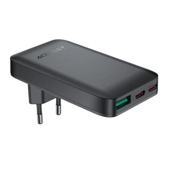 ACEFAST Ładowarka sieciowa płaska 65W GaN 2 USB-C USB-A ultra cienka