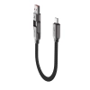 ACEFAST Kabel przewód USB-C - USB-A / USB-C 480Mb/s 3A 0.2m - czarny