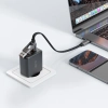 ACEFAST Kabel przewód USB-C - USB-A / USB-C 480Mb/s 3A 0.2m - czarny