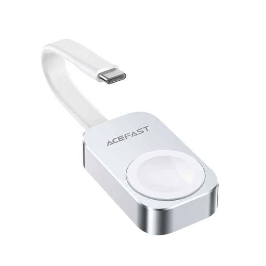 ACEFAST Ładowarka bezprzewodowa do Apple Watch 5W- srebrna