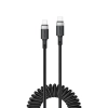 ACEFAST Kabel przewód spiralny USB-C - USB-C 480Mb/s 3A 1.2m - czarny