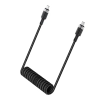 ACEFAST Kabel przewód spiralny USB-C - USB-C 480Mb/s 3A 1.2m - czarny