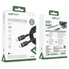 ACEFAST Kabel przewód spiralny USB-C - USB-C 480Mb/s 3A 1.2m - czarny