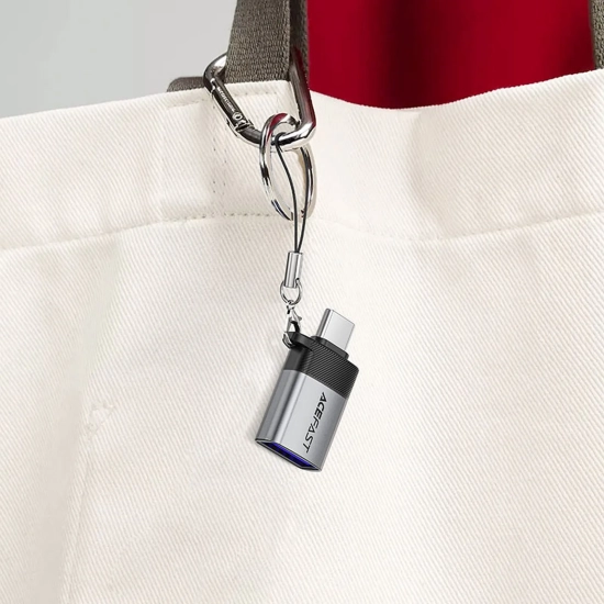 ACEFAST Adapter przejściówka USB-A - USB-C - szary