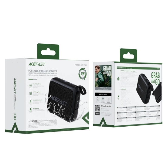 ACEFAST Mini głośnik bezprzewodowy wodoodporny K4 Go Bluetooth IPX7