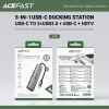 ACEFAST Hub stacja dokująca 5w1 USB-C - USB-A USB-C HDMI 4K 60Hz PD 90W