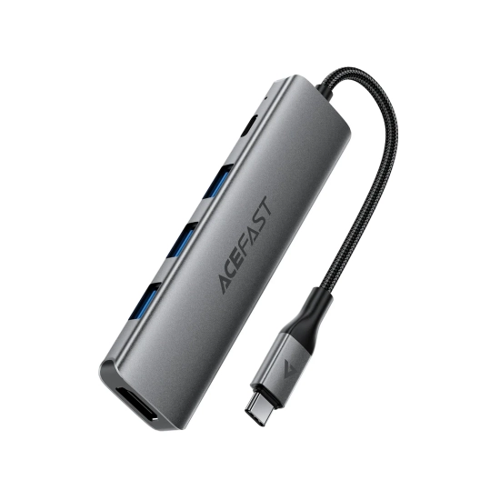 ACEFAST Hub stacja dokująca 5w1 USB-C - USB-A USB-C HDMI 4K 60Hz PD 90W