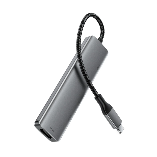 ACEFAST Hub stacja dokująca 5w1 USB-C - USB-A USB-C HDMI 4K 60Hz PD 90W