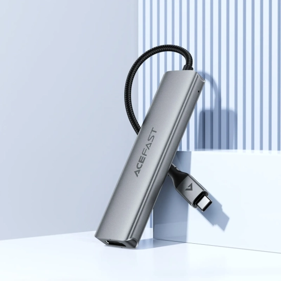 ACEFAST Hub stacja dokująca 5w1 USB-C - USB-A USB-C HDMI 4K 60Hz PD 90W