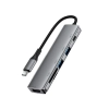 ACEFAST Hub stacja dokująca 6w1 USB-C - UAB-A USB-C HDMI SD 4K 60Hz PD 90W