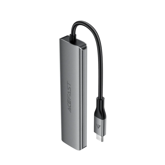 ACEFAST Hub stacja dokująca 6w1 USB-C - UAB-A USB-C HDMI SD 4K 60Hz PD 90W