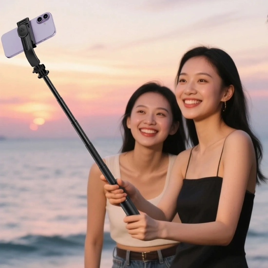 ACEFAST Selfie stick z automatycznym statywem i pilotem Bluetooth 1.05 m