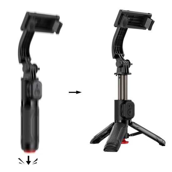 ACEFAST Selfie stick z automatycznym statywem i pilotem Bluetooth 63 cm