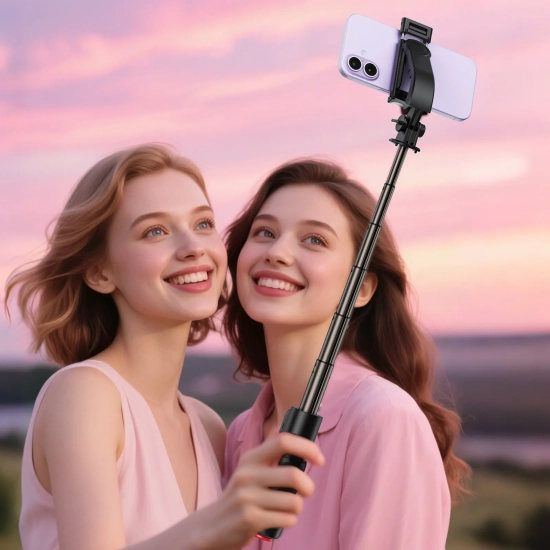 ACEFAST Selfie stick z automatycznym statywem i pilotem Bluetooth 63 cm