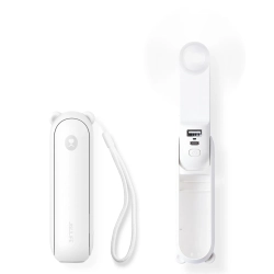 Składany wentylator JisuLife Life8 2000 mAh, biały