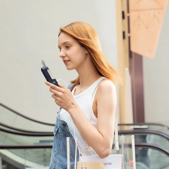Składany wentylator JisuLife Life8 2000 mAh, niebieski