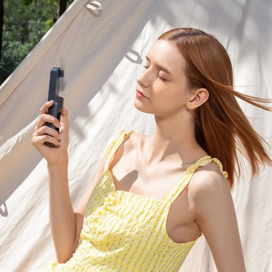 Składany wentylator JisuLife Life8 2000 mAh, niebieski