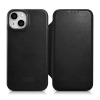 ICARER Skórzane etui iPhone 14 Plus z klapką magnetyczne MagSafe CE Oil