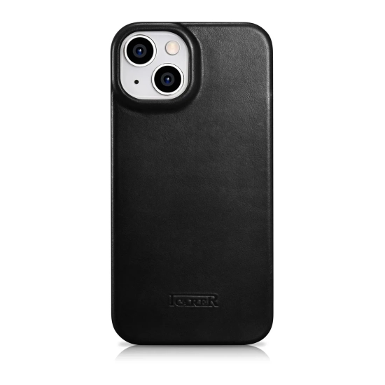 ICARER Skórzane etui iPhone 14 Plus z klapką magnetyczne MagSafe CE Oil
