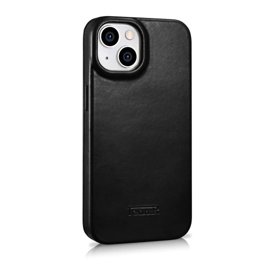 ICARER Skórzane etui iPhone 14 Plus z klapką magnetyczne MagSafe CE Oil