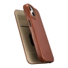 ICARER Skórzane etui iPhone 14 Plus z klapką magnetyczne MagSafe CE Oil