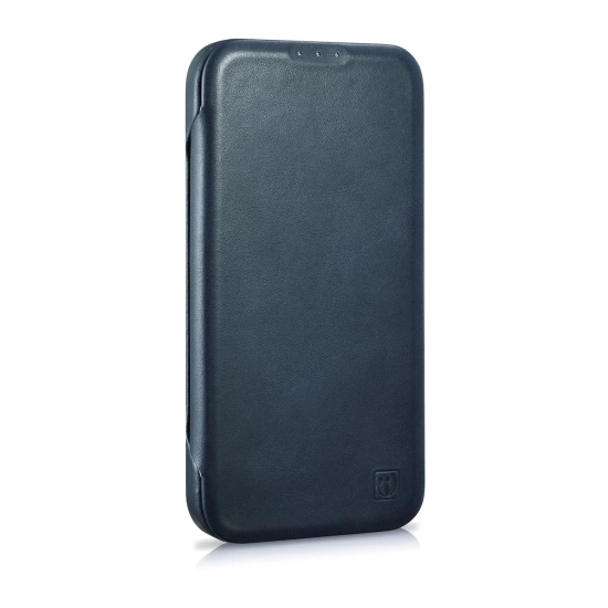ICARER Skórzane etui iPhone 14 Plus z klapką magnetyczne MagSafe CE Oil