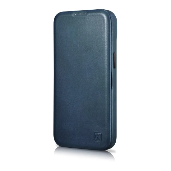 ICARER Skórzane etui iPhone 14 Plus z klapką magnetyczne MagSafe CE Oil