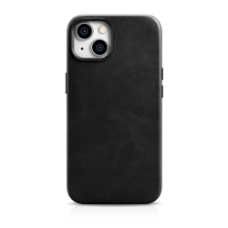 ICARER Skórzane etui iPhone 14 Plus magnetyczne z MagSafe Oil Wax Premium