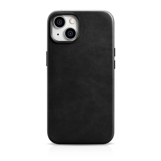 ICARER Skórzane etui iPhone 14 Plus magnetyczne z MagSafe Oil Wax Premium